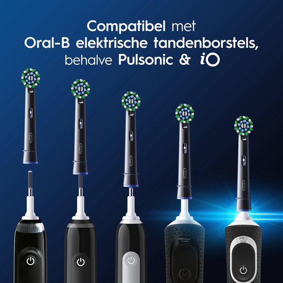 Oral B - 10x Bürstenköpfe - Cross Action Schwarz