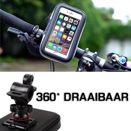 Podec Phone Holder Fahrrad Wasserdicht Schwarz