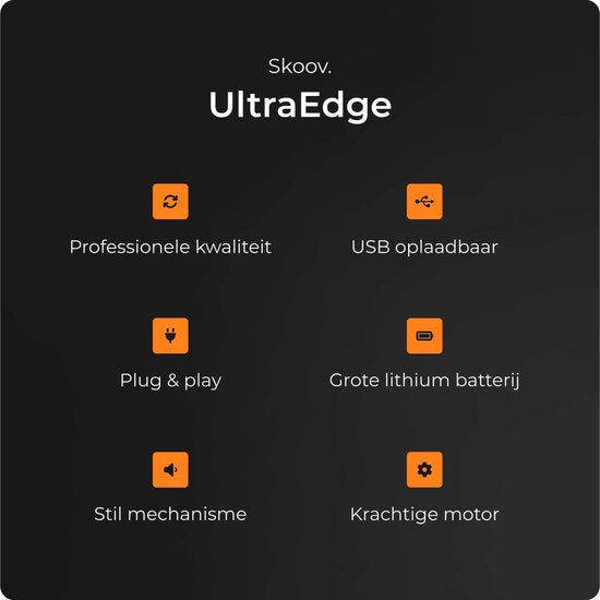 Skoov UltraEdge Trimmer - Rasierer - Für Gesicht & Körper - schwarz
