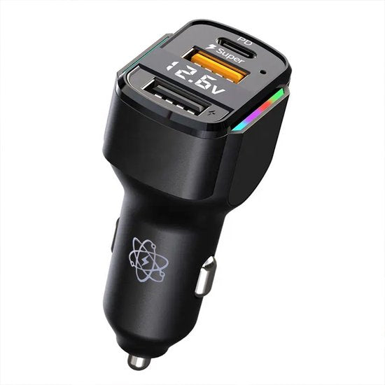 Slimtron X3 Super Fast Car Charger 65W / PD36 - Zigarettenladegerät Adapter - Dual USB & USB-C