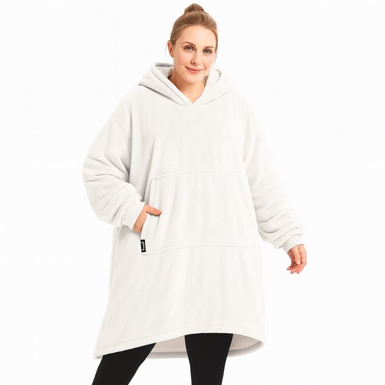 Goliving Hoodie-Decke – SnuggleHoodie – Weiß