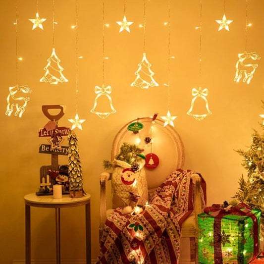 Giftmas LED Girlande Weihnachtsbeleuchtung mit verschiedenen Figuren - 2.5Meters