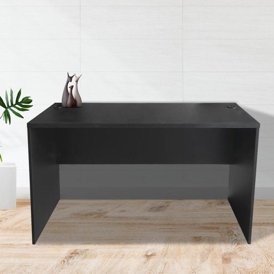 Schreibtisch - Computermöbel - 140 cm breit und 50 cm tief - Schwarz