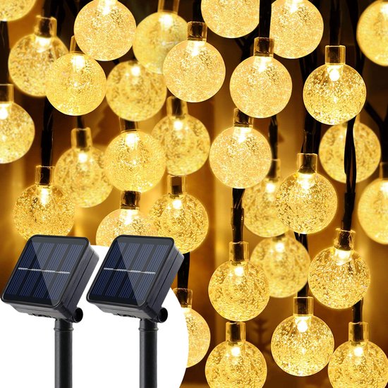 Happy Goods Solar-Gartenleuchten - 100 LED (2x50)