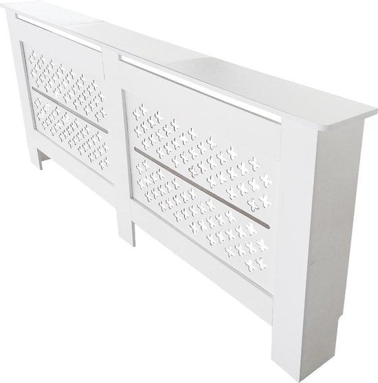 Elegante Heizkörperverkleidung - Heizkörperverkleidung - Weiß Heizkörperverkleidung - 172 cm x 82 cm
