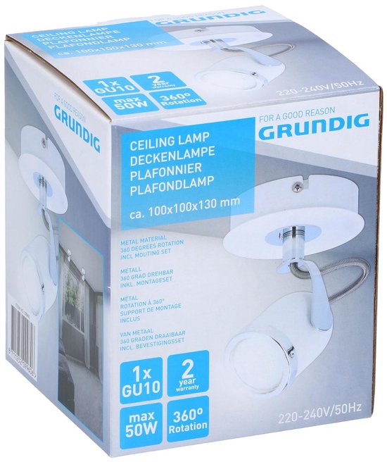 Grundig Strahler - weiß - 360° drehbar