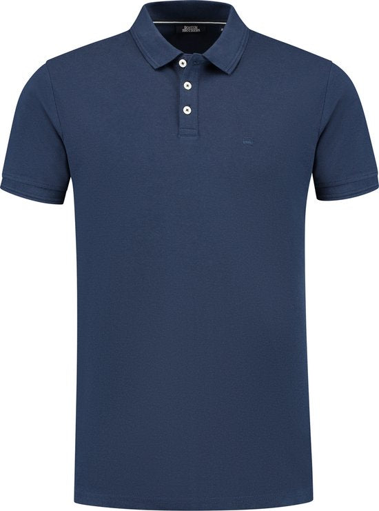 Boston Brothers Piqué-Poloshirt - Navy - Größe BBO36S340-0000-2004