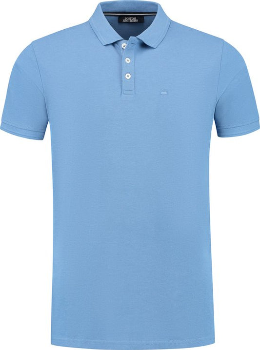 Boston Brothers Polohemd gestrickt - Blau - Größe L