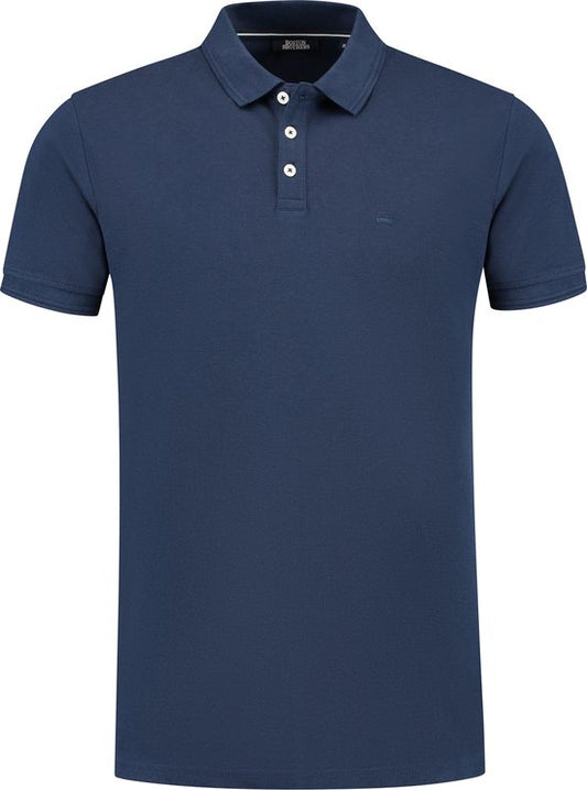 Boston Brothers Polohemd gestrickt - Blau - Größe L