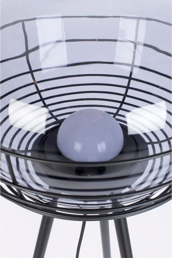 Zuiver Smokey Tischlampe Schwarz - 230 V - 7W - 35.50x35.50x50cm