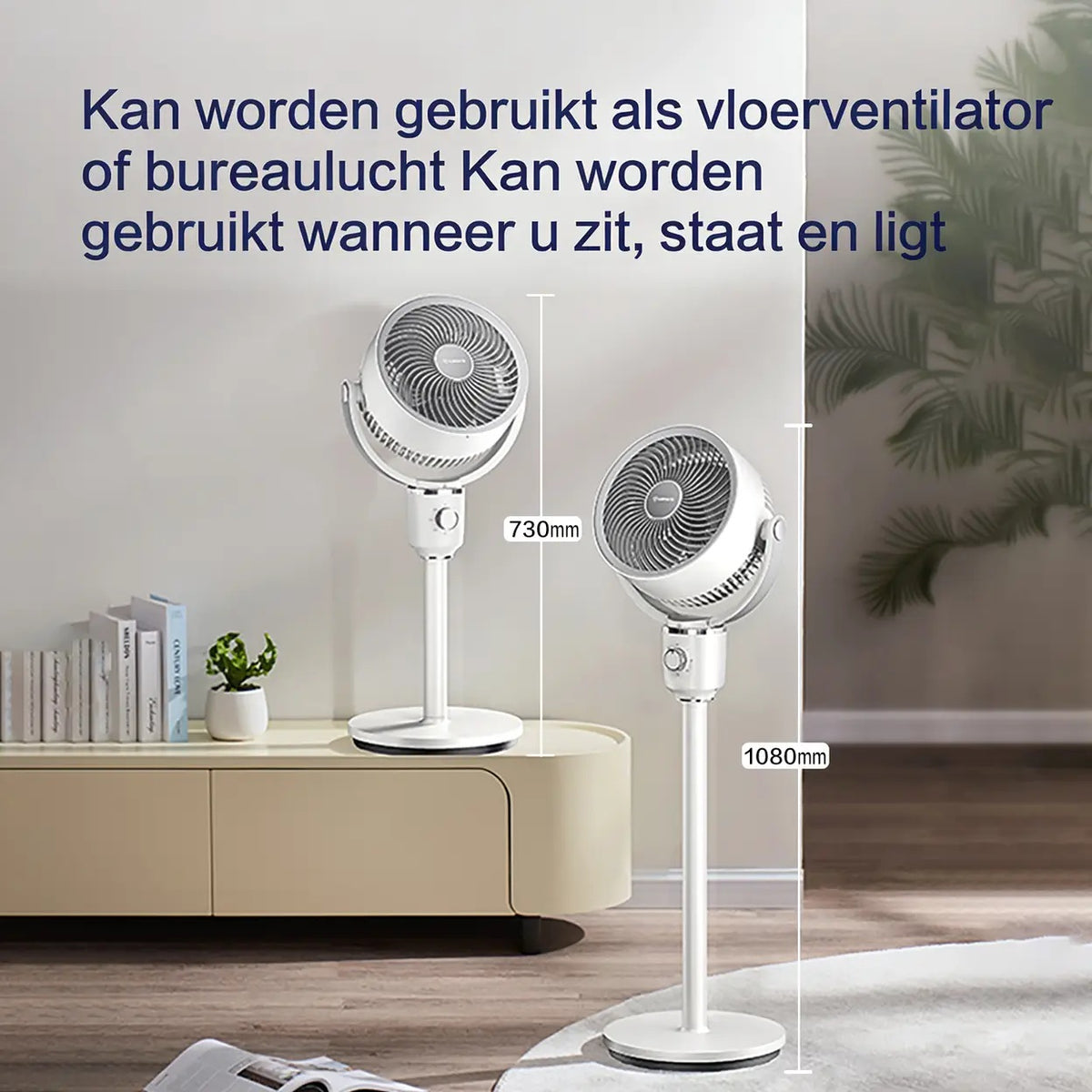 Airmate Luftzirkulationsventilator – Verstellbar 45–108 cm – 3 Flügel