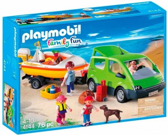 PLAYMOBIL Familienauto mit Boot - 4144
