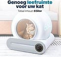 BOME - Katzenklo - Selbstreinigend - Mit App & Touchscreen - 65L - Weiß