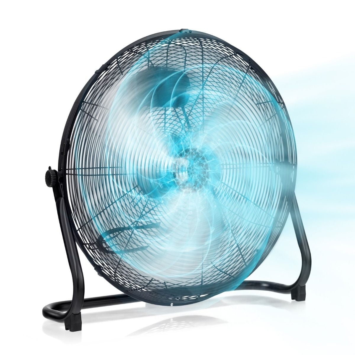 Coast Bodenventilator - 3 Geschwindigkeiten - 145Â° einstellbar - 160W - 62 x 20 x 59 cm - Schwarz