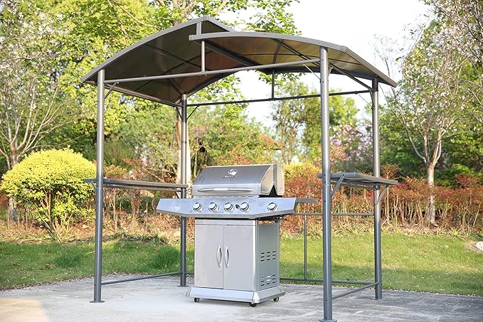 Angel Living Metallüberdachung – Gartenpavillon – Aluminium – 245 x 150 x 233 cm