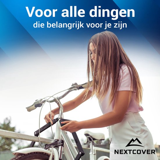 Nextcover Faltschloss 100cm FoldOne | Fahrradschloss mit drei Schlüsseln | Fahrradschloss mit Halterung | Schloss für Fahrräder, E-Bikes, E-Scooter | SteelSecure Technology 3.0