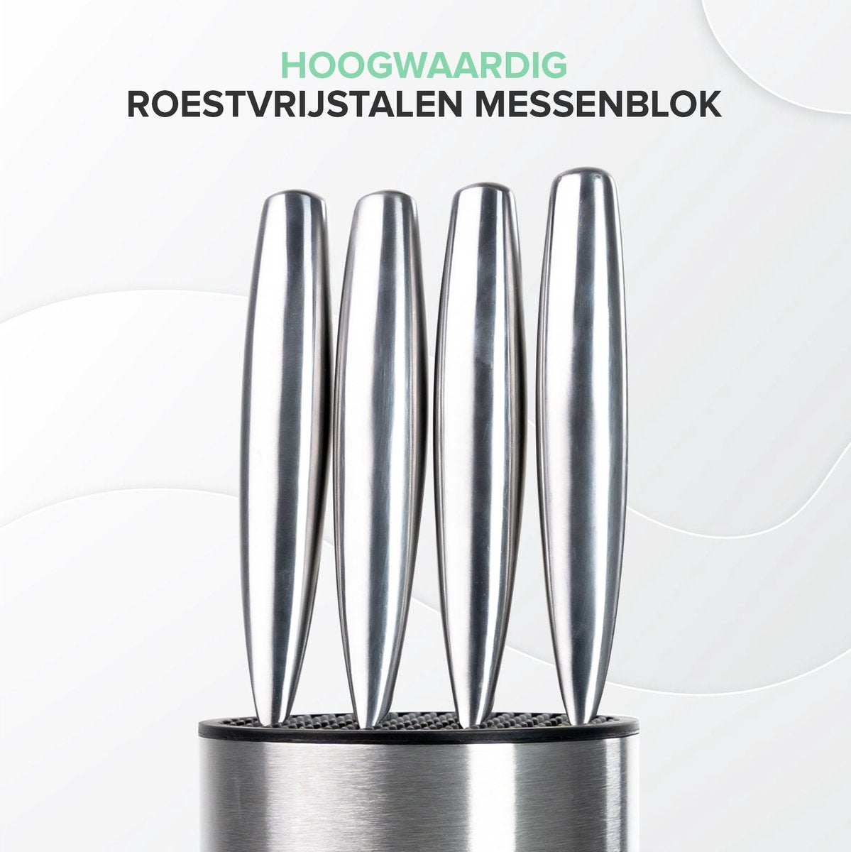 Edelstahl Messerblock ohne Messer - Messerhalter Universal von Coninx - Ohne Messer - Messerhalter aus rostfreiem Stahl