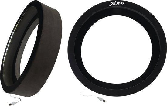XQ Max Dartscheibe mit LED-Beleuchtung, schwarz