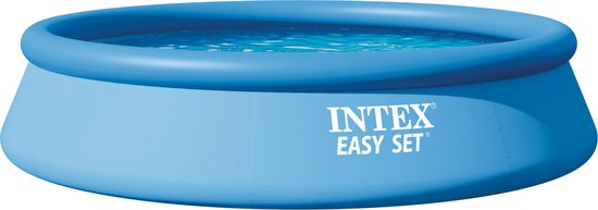 Intex Easy Set Aufblasbares Schwimmbecken-Set – Ø 396 x 84 cm mit Filterpumpe