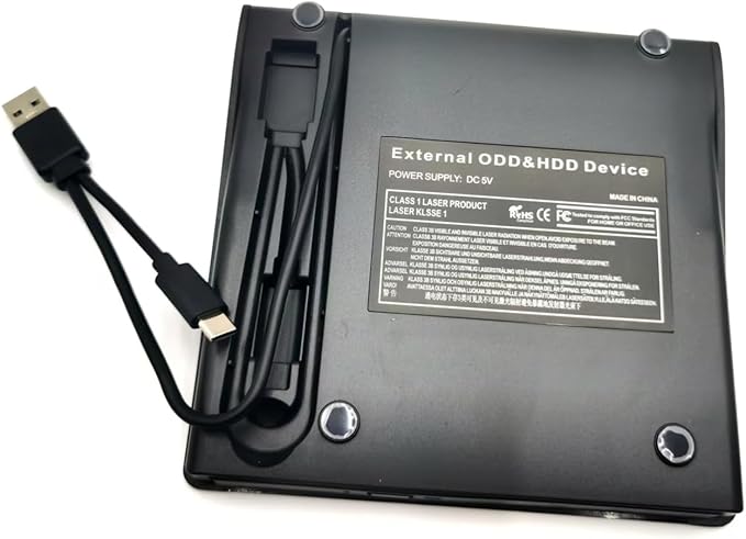 CYBERNOVA Ultra Slim Externer USB 3.0 Typ-C DVD-Brenner