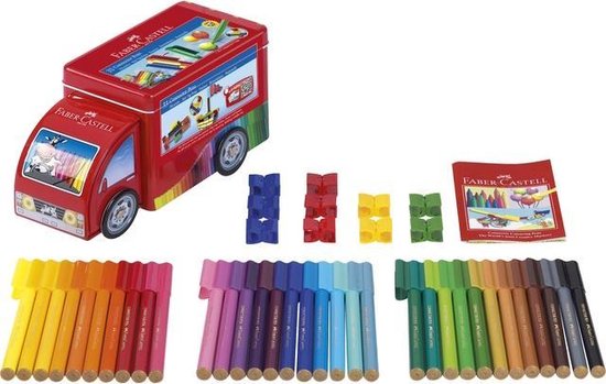 Faber-Castell Filzstifte – Connector – Geschenkset „Lkw“ – FC-155533