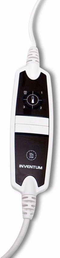 Inventum HN1312V - Elektrisches Unterbett - Separate Fußzone - 1 Person - 150 x 80 cm - Vlies/Baumwolle - Weiß/Blau