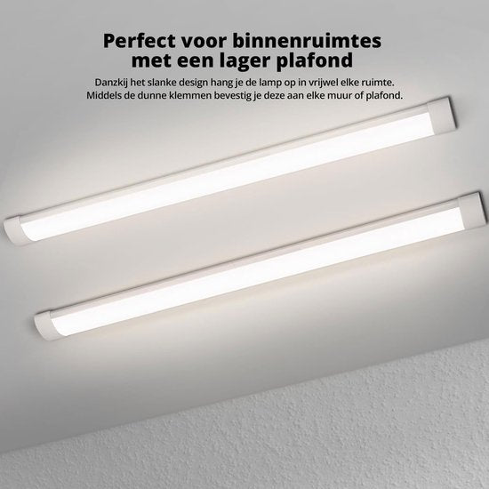 FlinQ Led-Strahl 6500K - 120 cm - 40W - 50.000 Stunden - Weiß