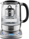 Solis Tea Kettle Automatic 5518 - Wasserkocher mit Temperaturregelung - Teezubereiter - Silber