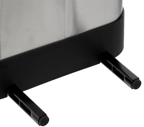 5Five Abfallbehälter/Treteimer Ariane – silber – Edelstahl – 30 Liter – 42 x 25 x 62 cm – Küche