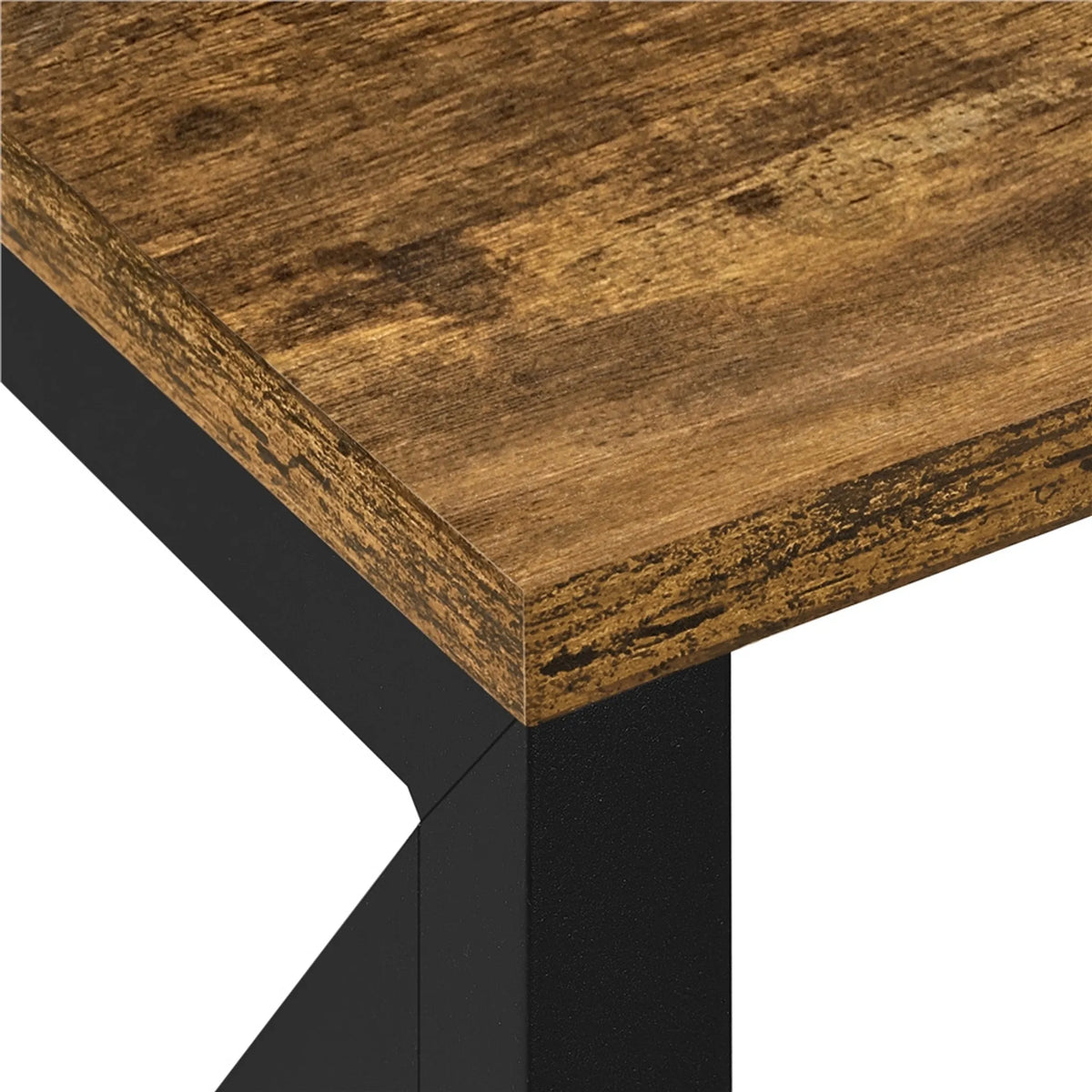 Yaheetech TV-Möbel 106 x 40 x 50,5 cm – Rostbraun – Industriestil – Offene Ablagefächer – 40 kg