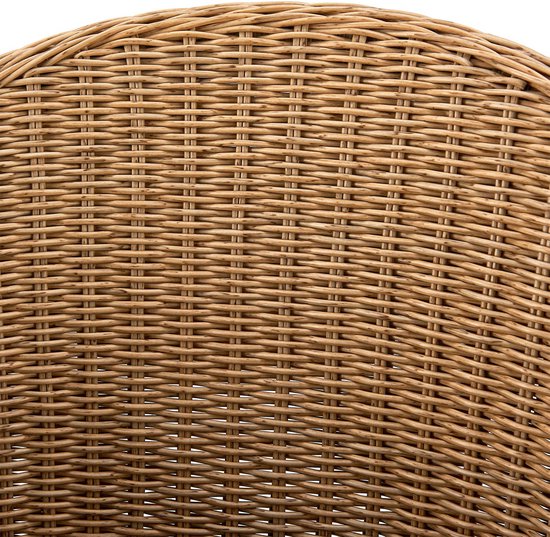 Juskys - Gartenstühle Cody - 2 Stück - inkl. Kissen - braun/schwarz