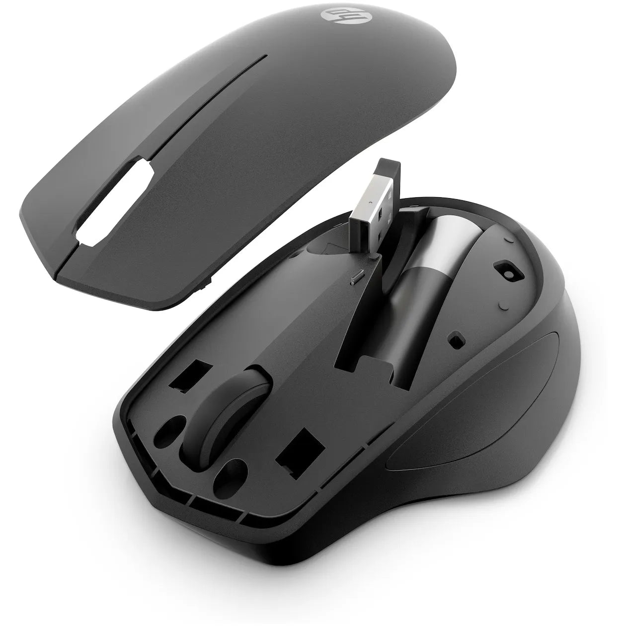 HP 280 Silent Wireless Mouse - Geräuschloser Klick, ergonomisches Design, lange Akkulaufzeit