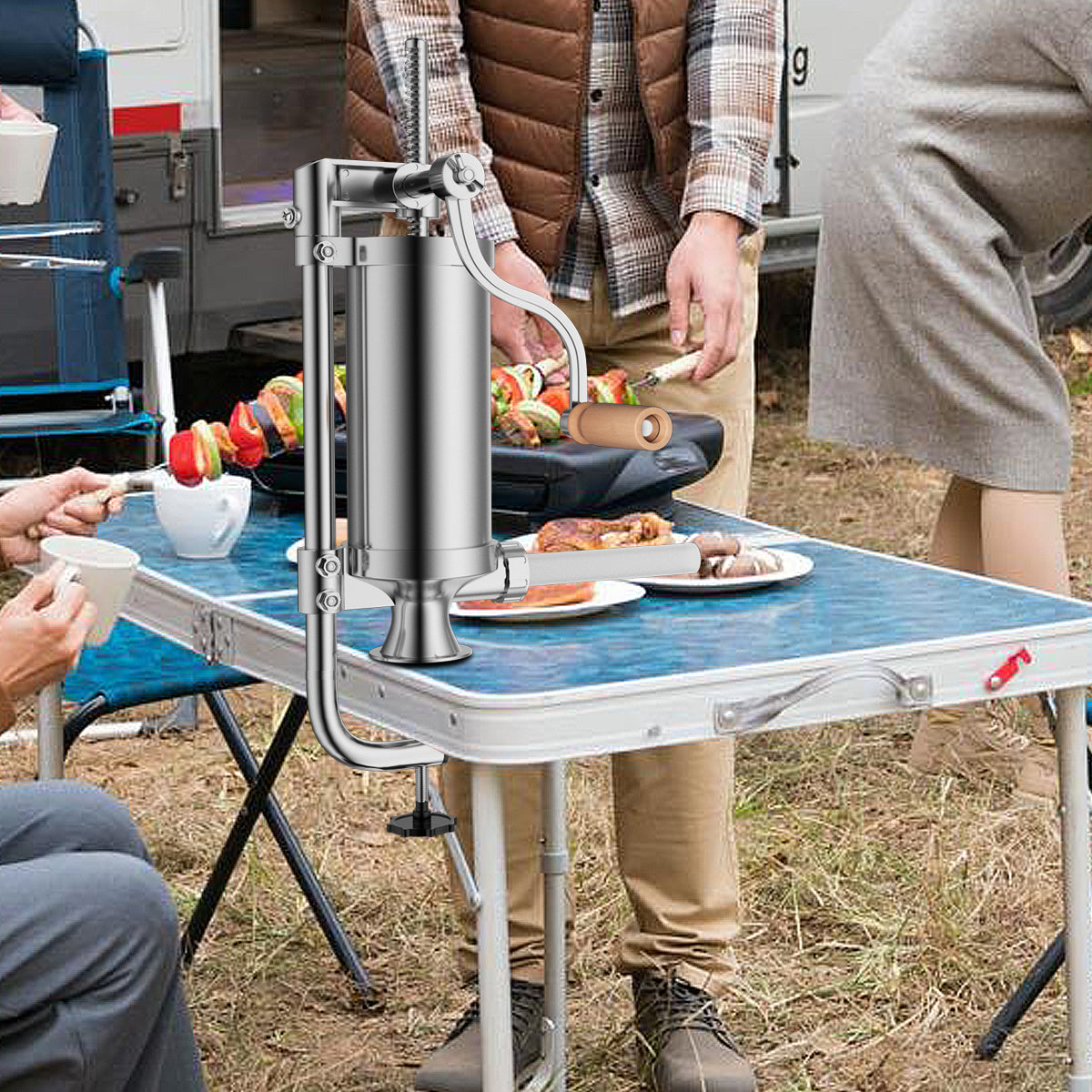 Wurstfüller Wurstmaschine Wurstfüllmaschine Wurstspritze mit 4 Füllrohren