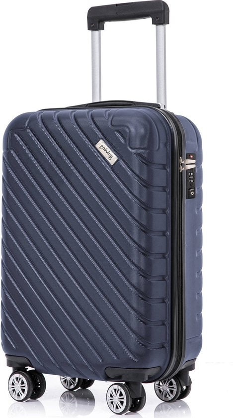 Goliving Handgepäckkoffer - Mit Rollen - Trolley - Leichtgewicht - TSA-Schloss - Gepolsterter Innenraum - 38 Liter - 55 x 35 x 23 cm - Blau