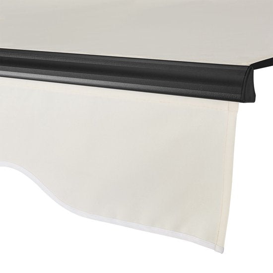 Markise - 400 x 300 cm - Beige - Inkl. Befestigungsmaterial