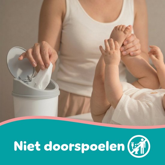 Pampers Sensitive Feuchttücher – 2-in-1: Sanfte Reinigung & Schutz – 0 % Kunststoff in den Tüchern – 24 Packungen à 52 Tücher = 1248 Babyfeuchttücher
