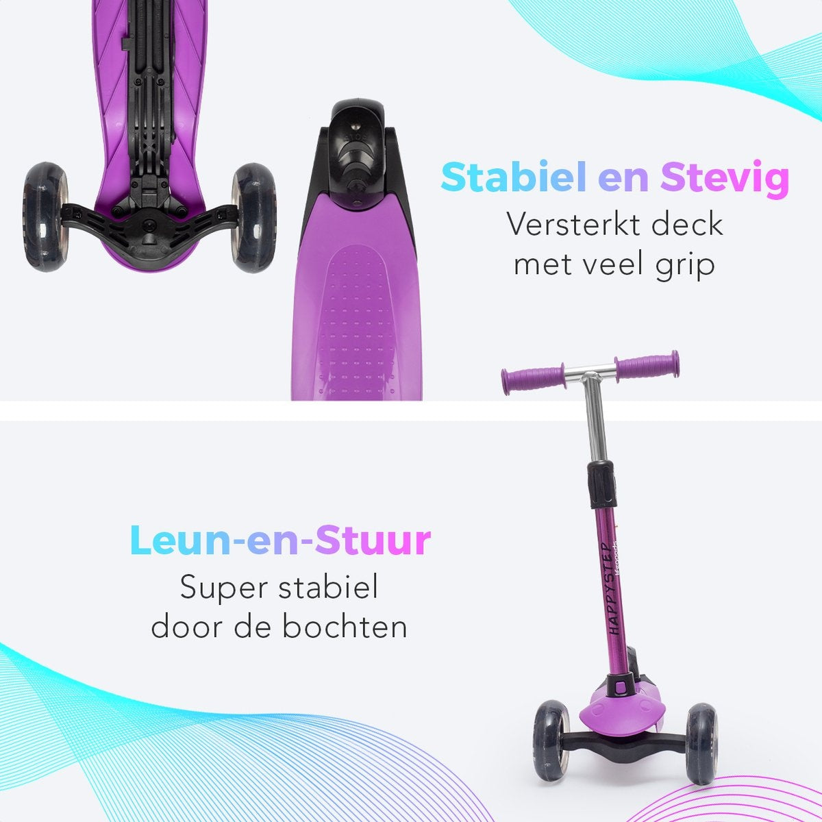LifeGoods - Scooter lila 3-5
