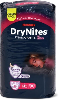 DryNites Pyjama-Hosen für Mädchen ab 13 Jahren – 48–60 kg – Großpackung