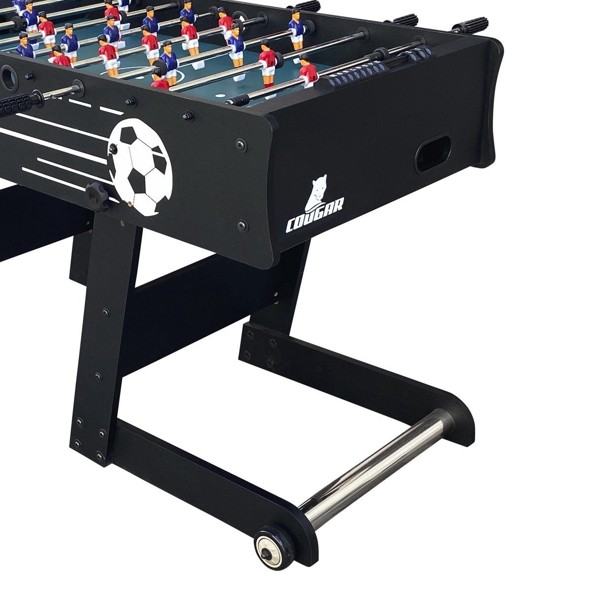 Cougar Scorpion Kick TS klappbarer Fußballtisch - Kickertisch - Schwarz
