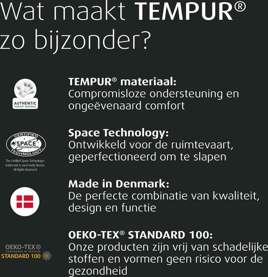 EASE™ by TEMPUR® Matratze - Hergestellt aus TEMPUR® Material - 18 cm dick - Memory Foam Matratze - Mittlerer Härtegrad - 160x200x18cm