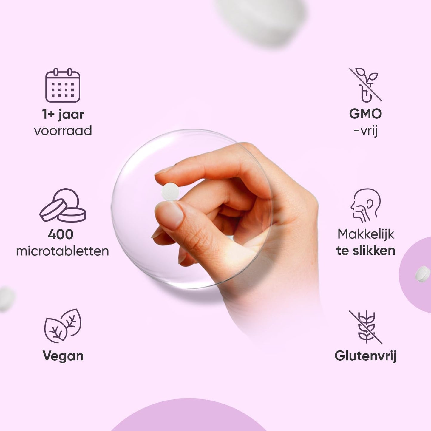 WeightWorld Biotin, Zink, Selen & Keratin Tabletten - 400 vegane Mikrotabletten (Ø 6 mm) - 1+ Jahresvorrat - 15 mg Zink & 25 mg Keratin