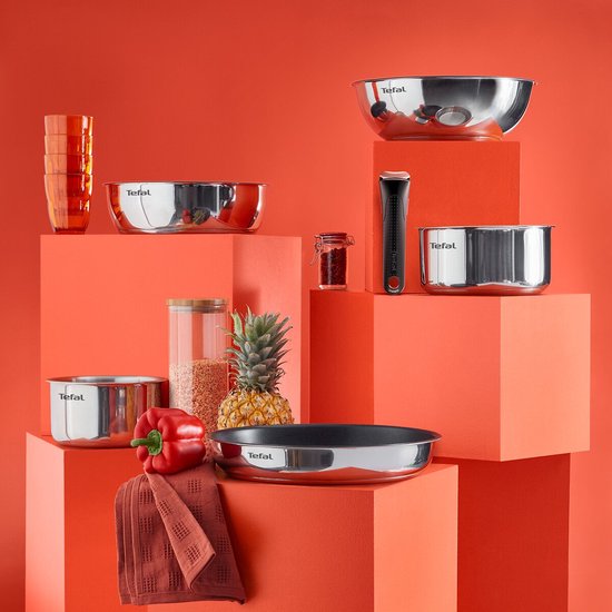 Tefal Ingenio Emotion - Pfannenset - 20-teilig - Induktion - stapelbar - abnehmbarer Griff - platzsparend