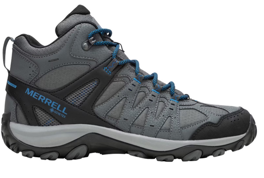 Merrell Accentor 3 Sport Mid GTX Wanderstiefel Herren - Größe 47 - Farbe Rock/Blau - Halbhoch - Wasserdicht