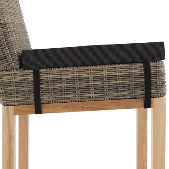 tectake - Barhocker Latina aus Korbgeflecht - Hochstuhl - Hocker - Küchenhocker - natur - 404801 - Poly-Rattan