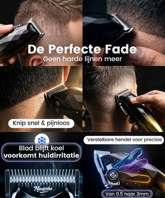 Haarschneidemaschine für Männer – 22-teiliges Friseurset – Haarschneideset mit Friseurschere – Trimmer für Kopf und Bart