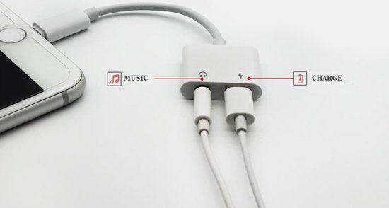 Audio Splitter Lightning - Iphone - Laden & Audio Lightning und AUX Splitter