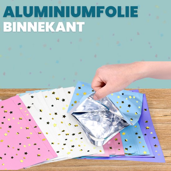 Feestio Sharing Bags 100 Stück - Candy Bags - Treat Bags Kinderparty - Geschenktüten Geschenktüten