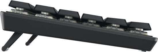 CHERRY KW 550 MX LP Tastatur für zu Hause/Büro, USB + Bluetooth, QWERTY, amerikanisches Englisch, schwarz