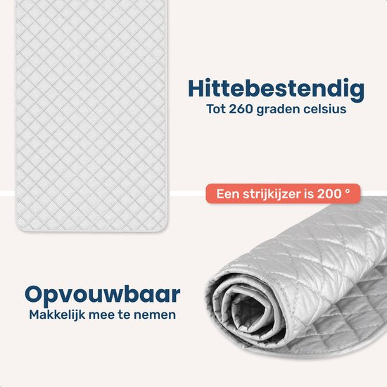 Bügeleisen - 85x50 cm - Leicht - Bügeleisen - Matte - Hitzebeständig - Tuch - Planke - Falten - Für auf Tisch - Reisen - Bügeln - Mini - Bügelbrett - Kissen - Tischbügelbrett