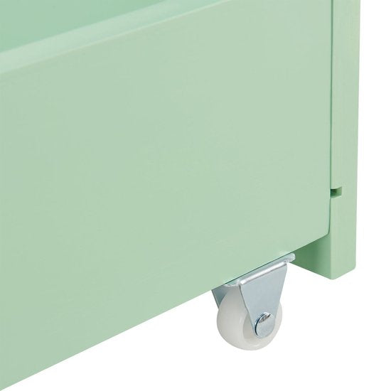 Kinderbett Marli - 90 x 200 cm - Mint - inkl. Bettkästen